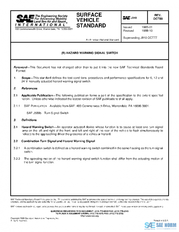 SAE J910_198810 PDF