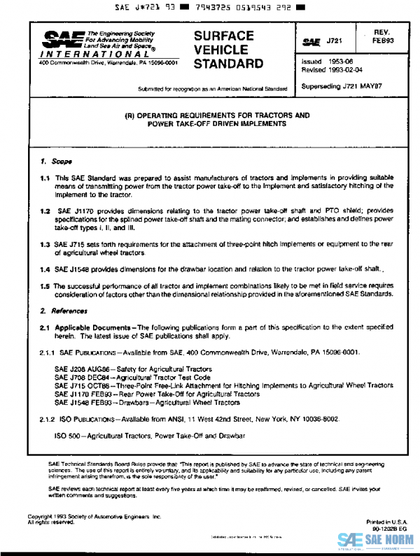 SAE J721_199302 PDF SAE J721_199302 PDF