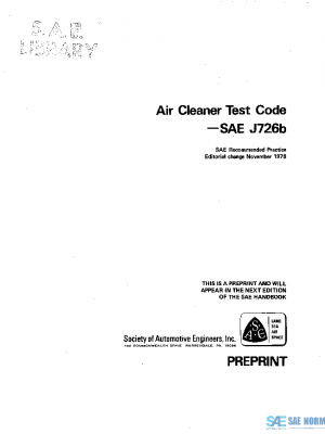 SAE J726B_197611 PDF