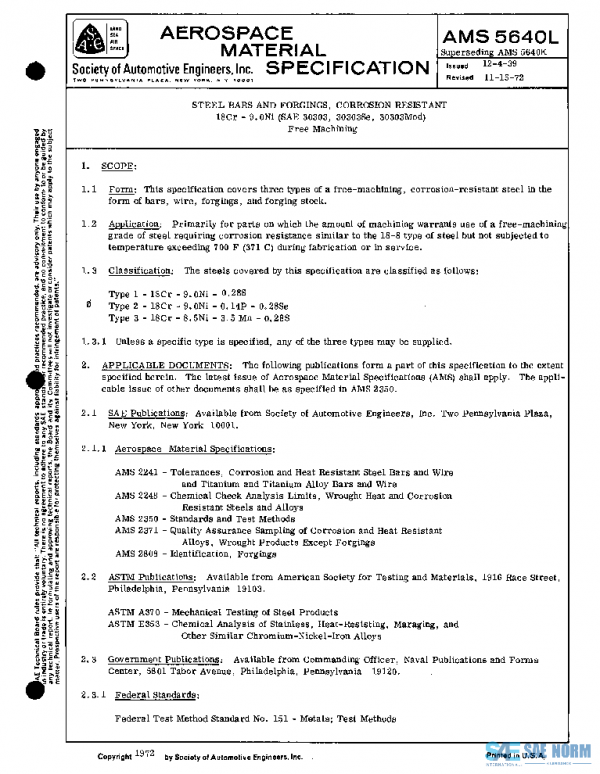 SAE AMS5640L PDF