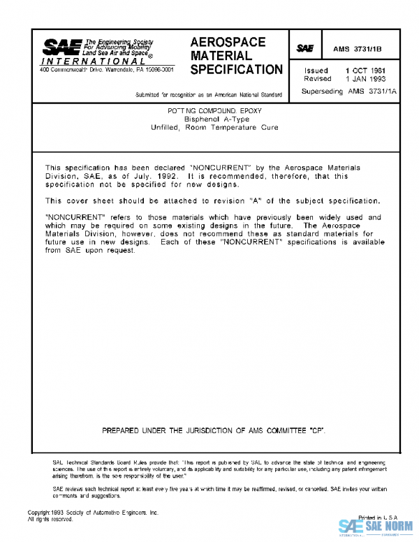 SAE AMS3731/1B PDF