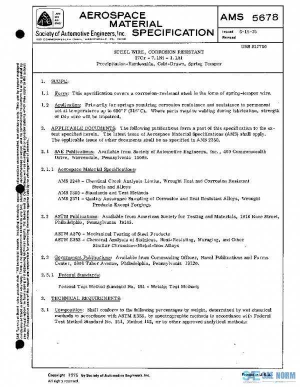 SAE AMS5678 PDF