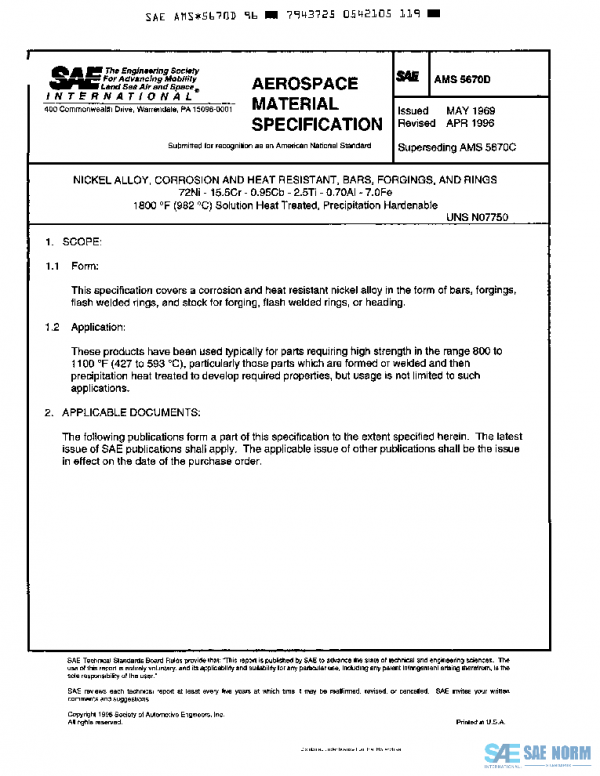 SAE AMS5670D PDF