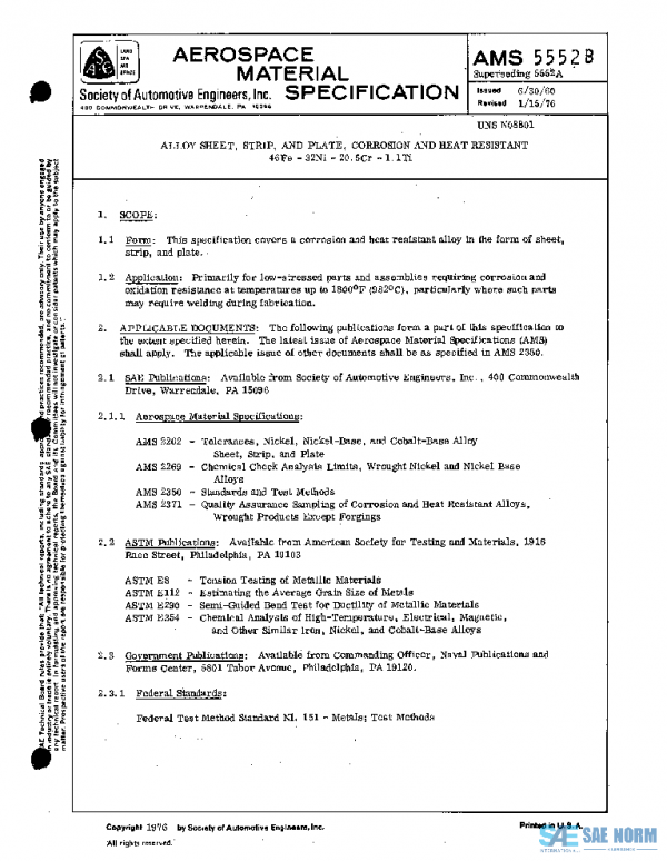 SAE AMS5552B PDF