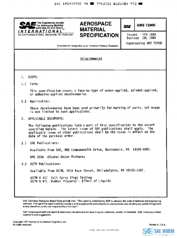 SAE AMS7290E PDF