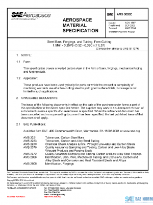 SAE AMS5020E PDF