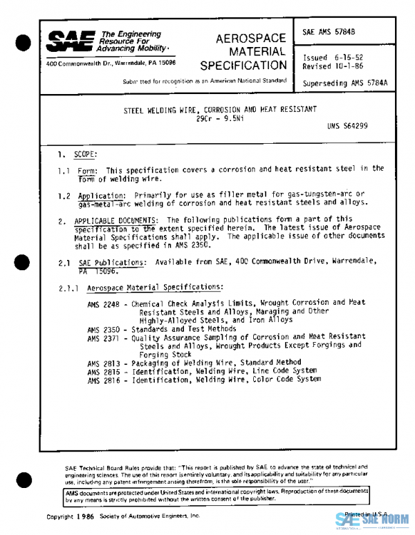 SAE AMS5784B PDF