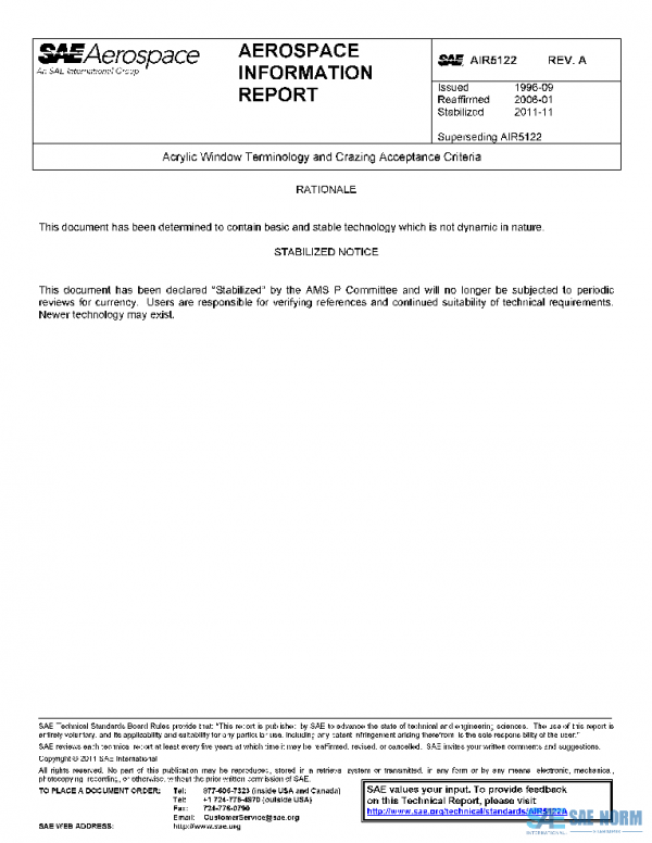 SAE AIR5122A PDF SAE AIR5122A PDF