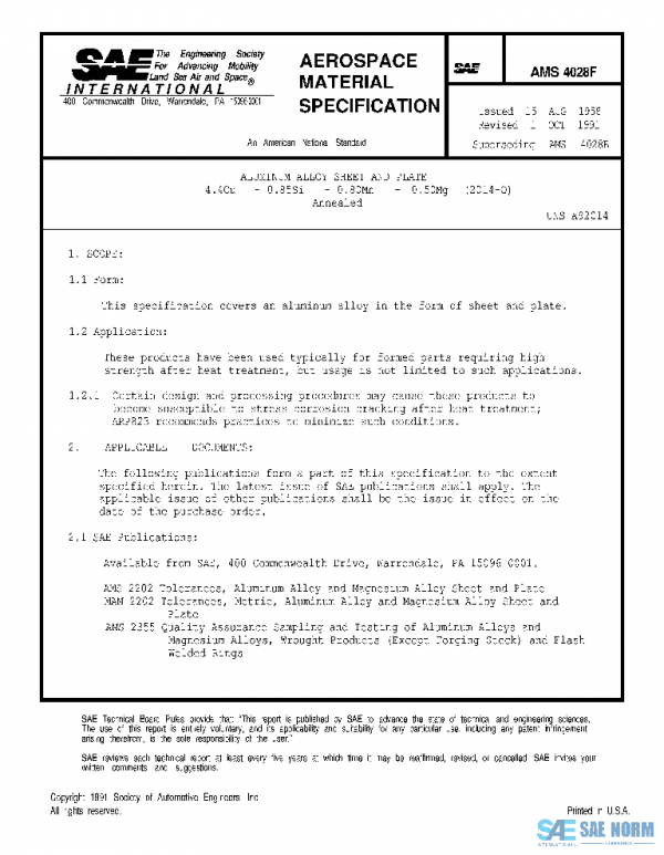 SAE AMS4028F PDF