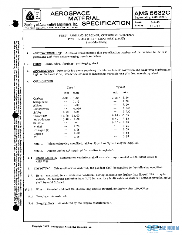 SAE AMS5632C PDF SAE AMS5632C PDF