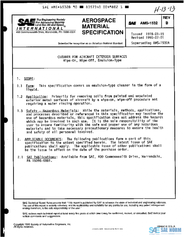 SAE AMS1532B PDF