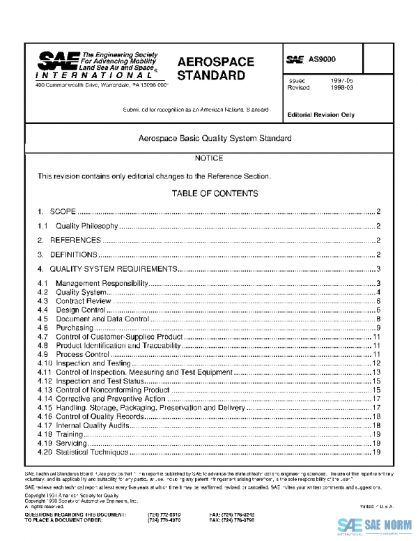 SAE AS9000 PDF