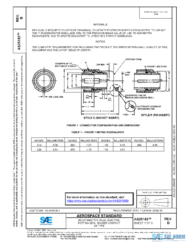SAE AS25183B PDF