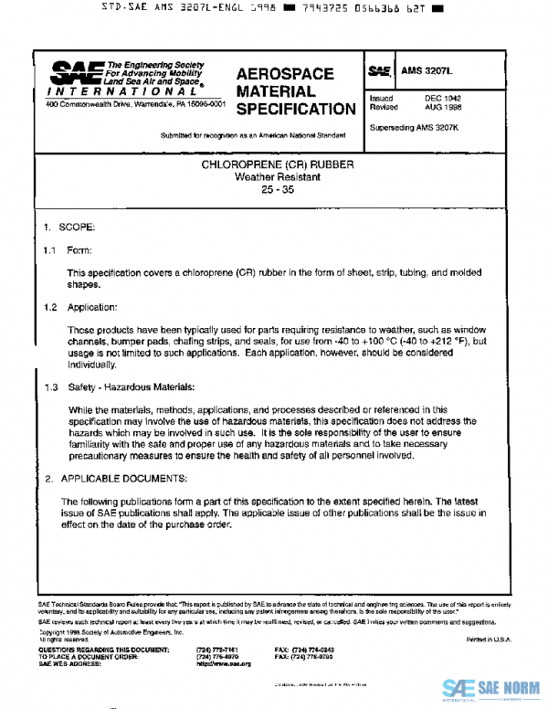 SAE AMS3207L PDF SAE AMS3207L PDF