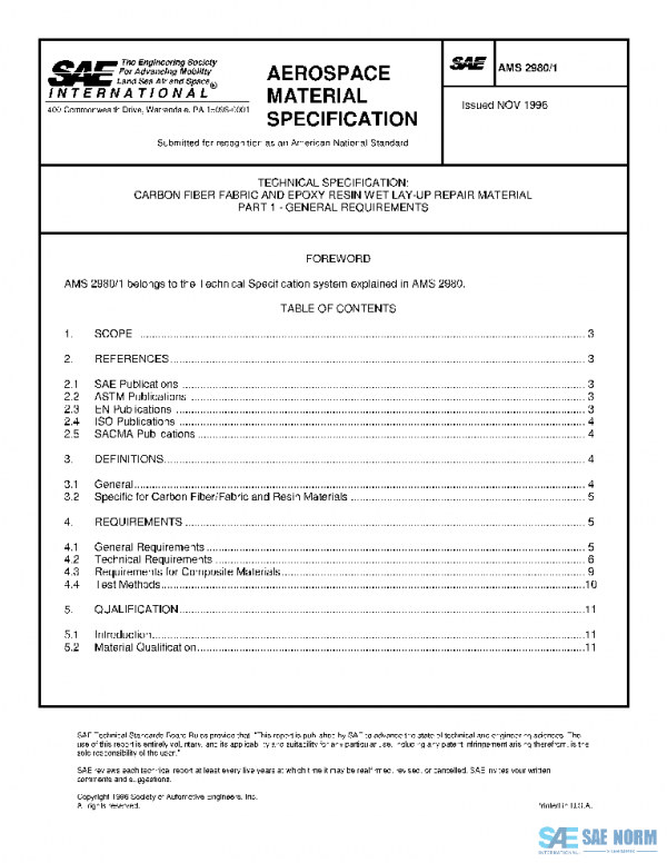 SAE AMS2980/1 PDF