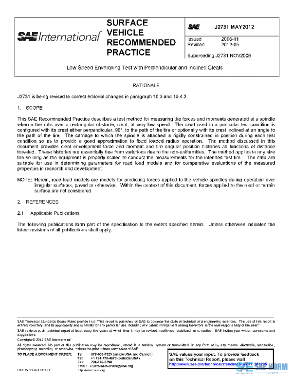 SAE J2731_201205 PDF SAE J2731_201205 PDF
