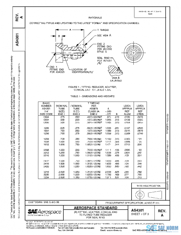 SAE AS4301A PDF SAE AS4301A PDF