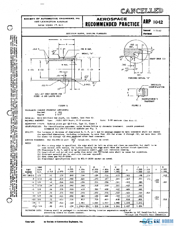 SAE ARP1042 PDF SAE ARP1042 PDF