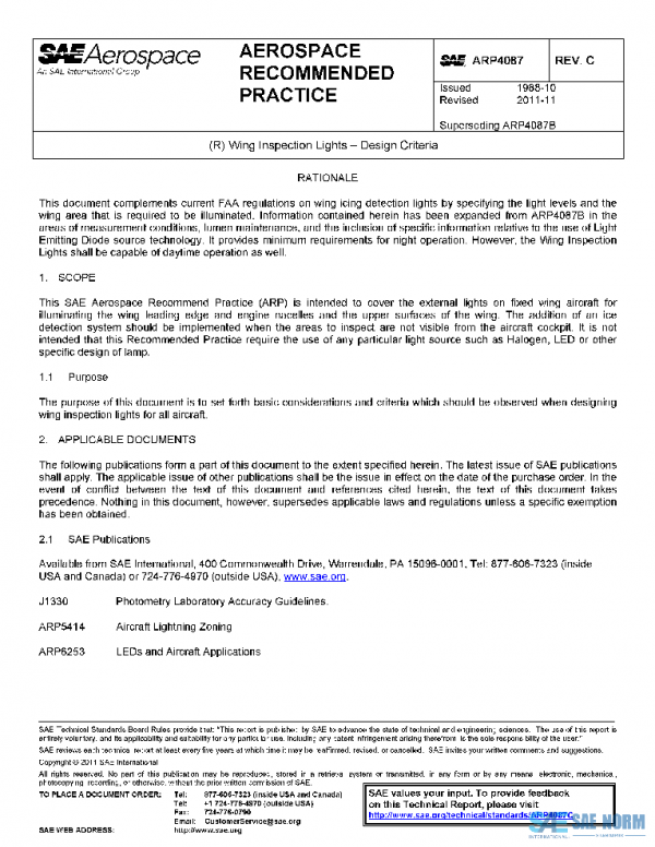 SAE ARP4087C PDF