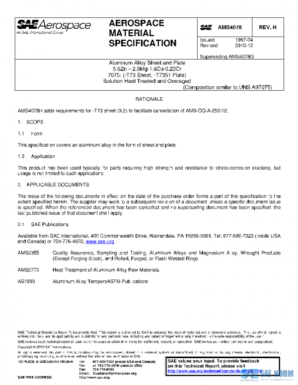 SAE AMS4078H PDF