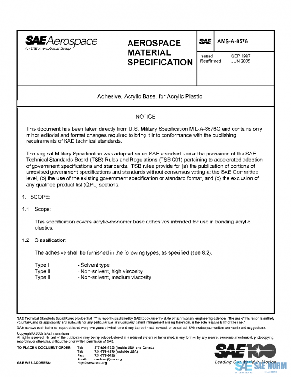 SAE AMSA8576 PDF SAE AMSA8576 PDF