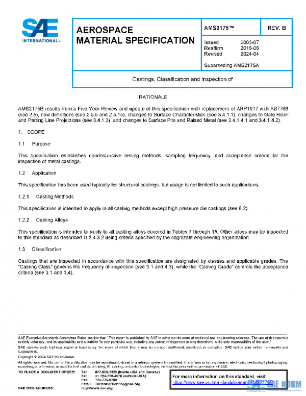SAE AMS2175B PDF