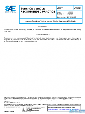 SAE J1847_202101 PDF