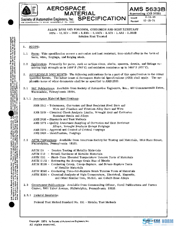 SAE AMS5633B PDF
