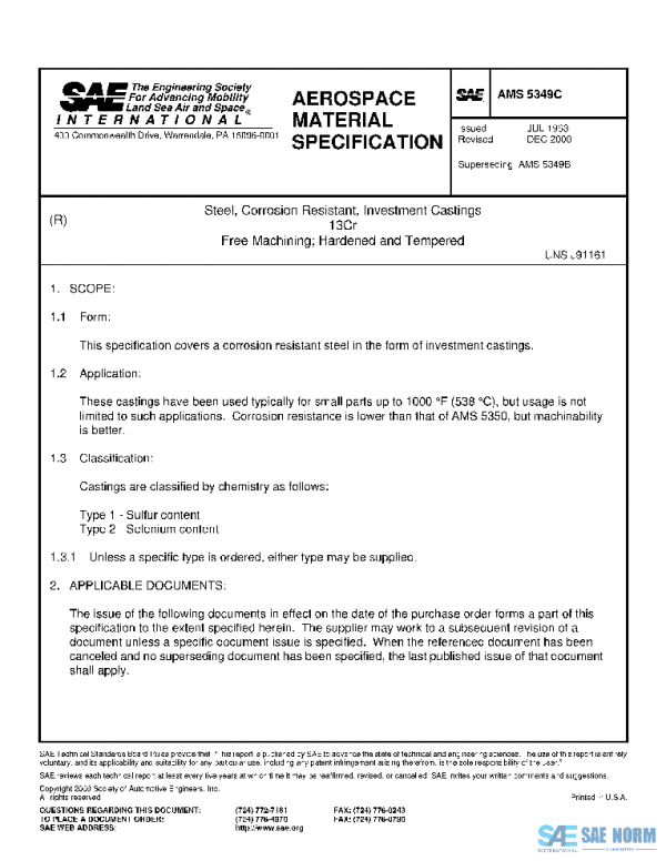 SAE AMS5349C PDF