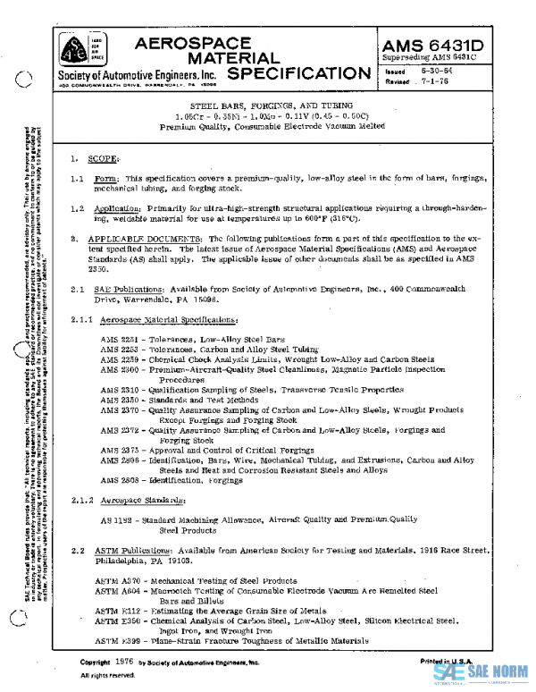 SAE AMS6431D PDF