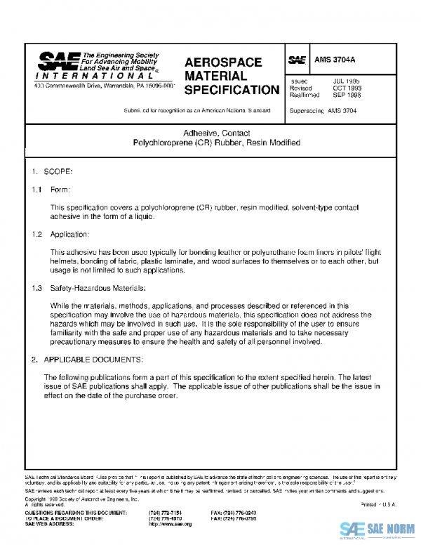 SAE AMS3704A PDF