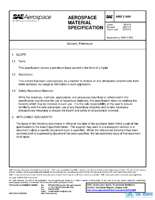 SAE AMS3160H PDF