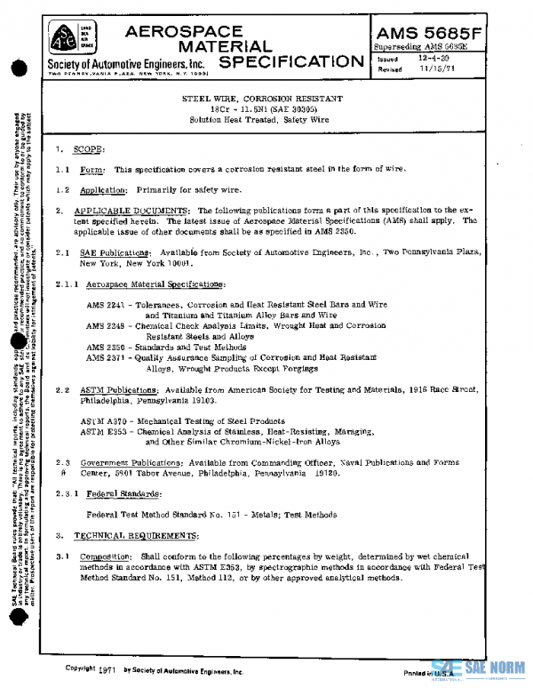 SAE AMS5685F PDF SAE AMS5685F PDF