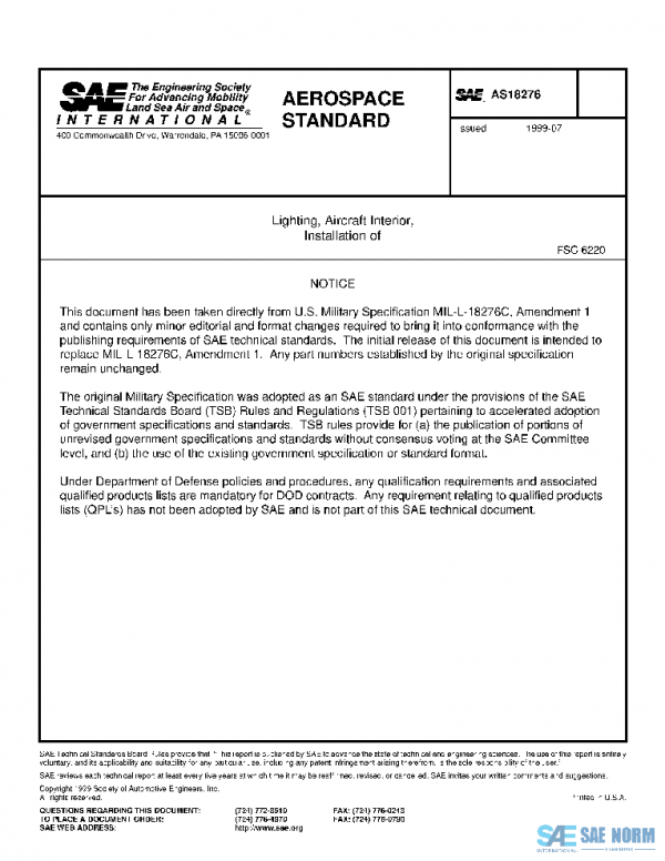 SAE AS18276 PDF