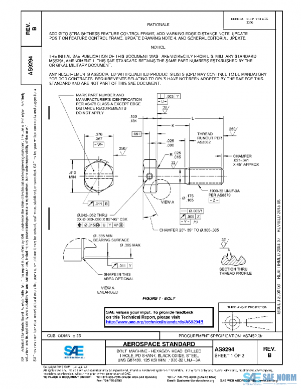 SAE AS9294B PDF