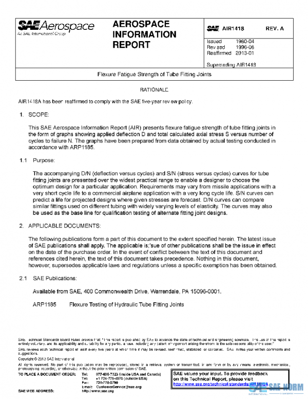 SAE AIR1418A PDF SAE AIR1418A PDF