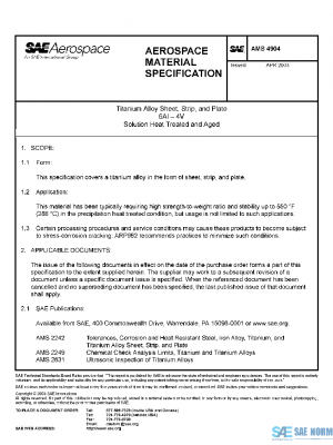 SAE AMS4904 PDF