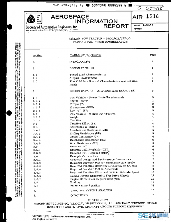 SAE AIR1316 PDF