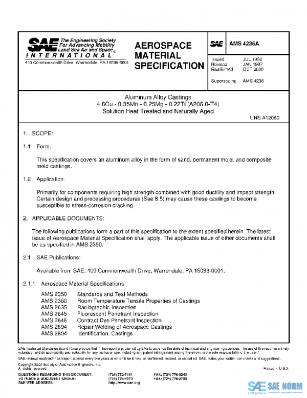SAE AMS4236A PDF