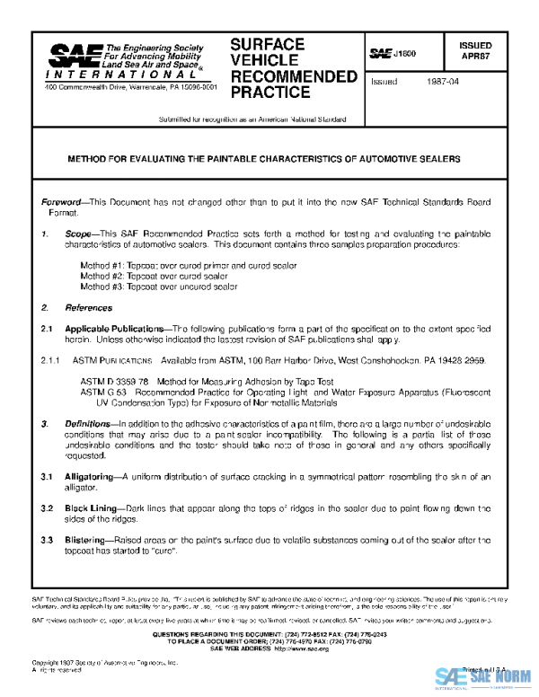 SAE J1800_198704 PDF SAE J1800_198704 PDF
