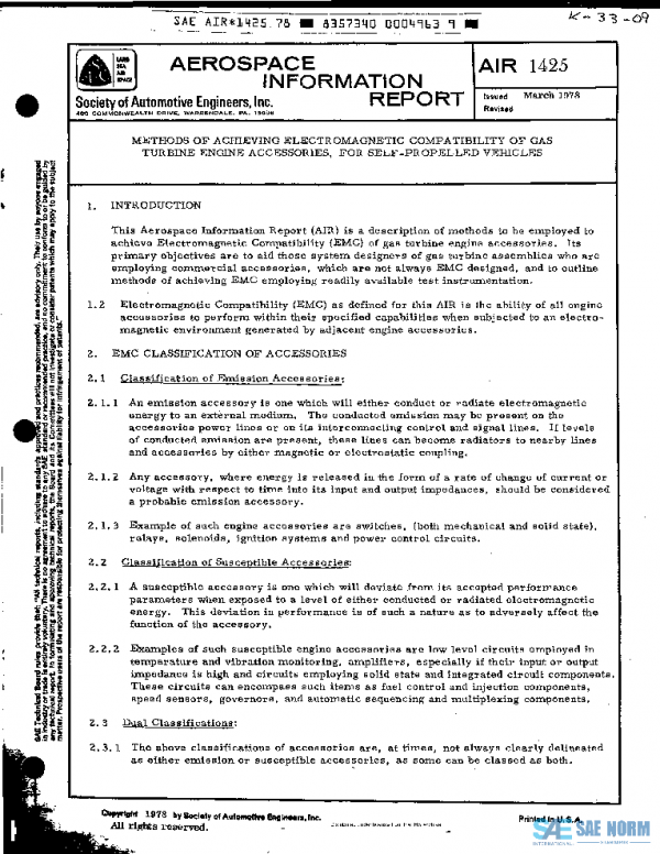 SAE AIR1425 PDF