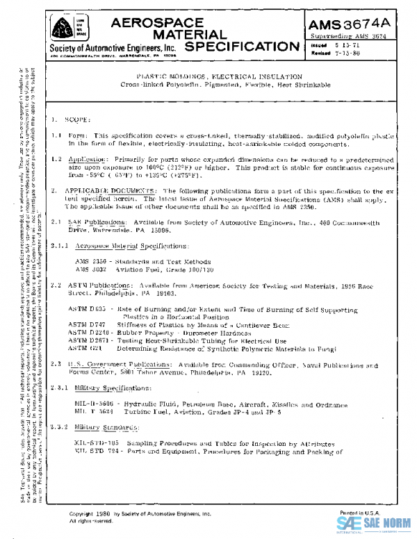 SAE AMS3674A PDF