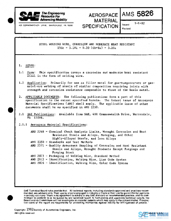SAE AMS5826 PDF