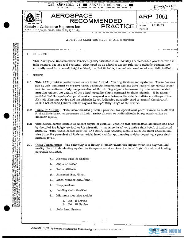 SAE ARP1061 PDF SAE ARP1061 PDF