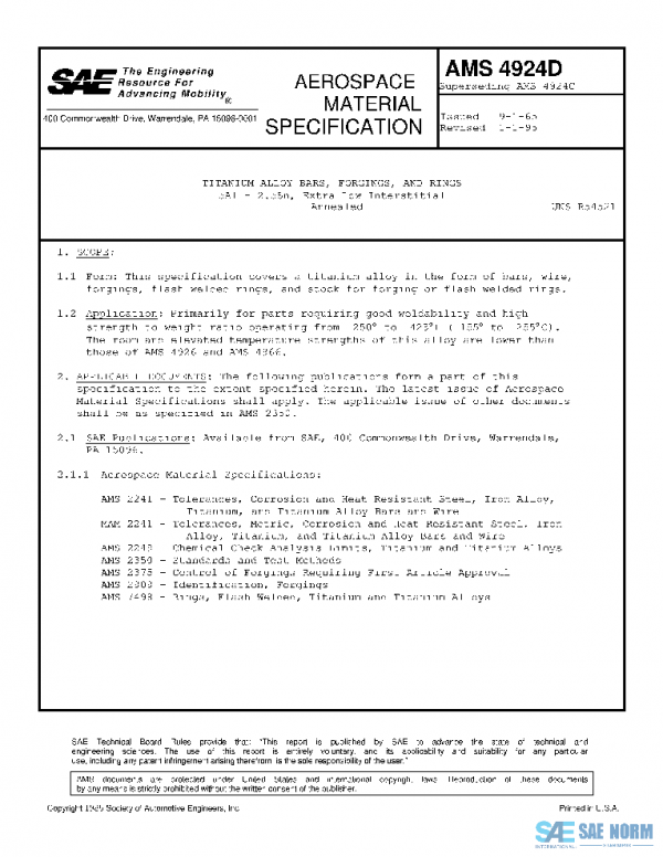 SAE AMS4924D PDF