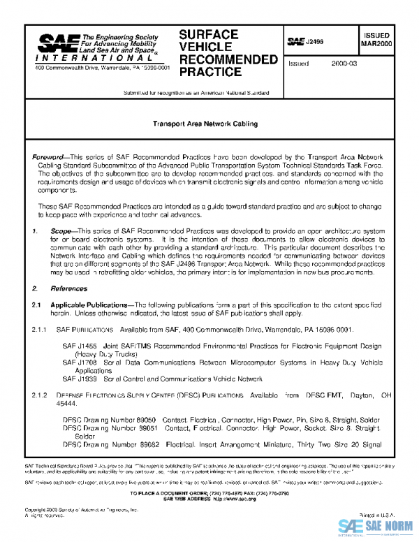 SAE J2496_200003 PDF
