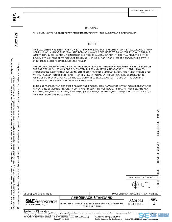 SAE AS21923A PDF