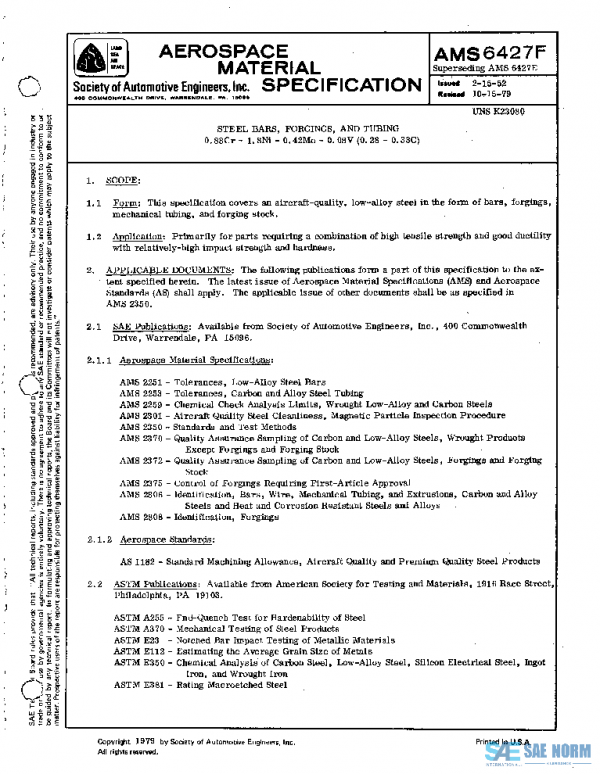 SAE AMS6427F PDF