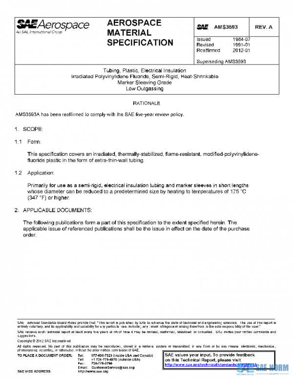 SAE AMS3593A PDF SAE AMS3593A PDF