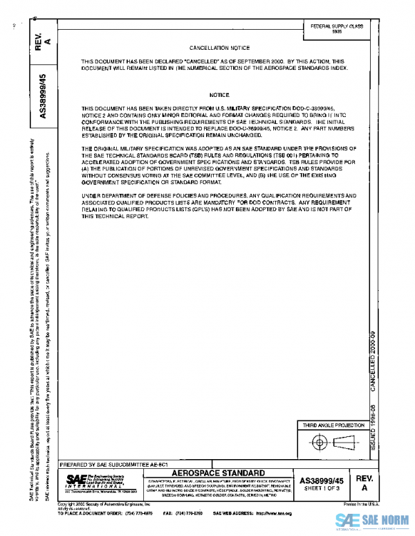 SAE AS38999/45A PDF